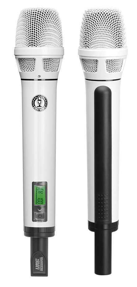 Singtronic UHF-4000Pro-White Professional Digital Dual PLL Wireless Microphone System