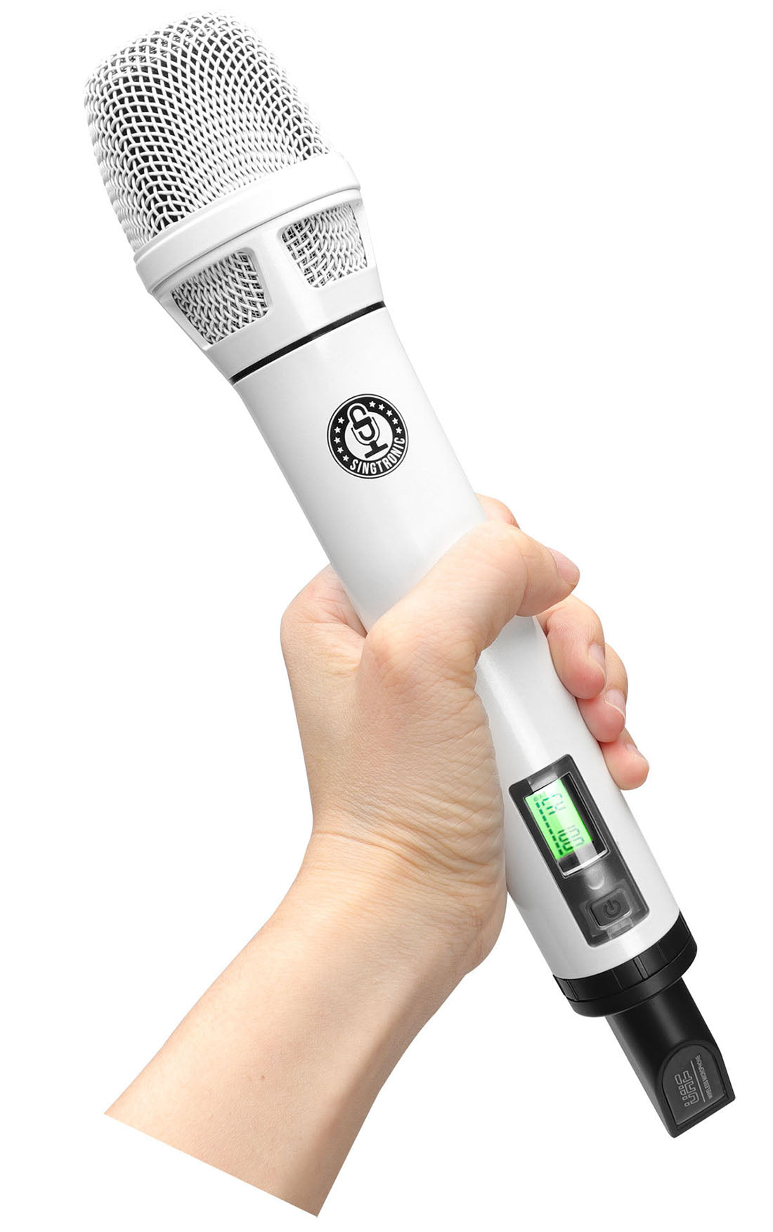 Singtronic UHF-4000Pro-White Professional Digital Dual PLL Wireless Microphone System