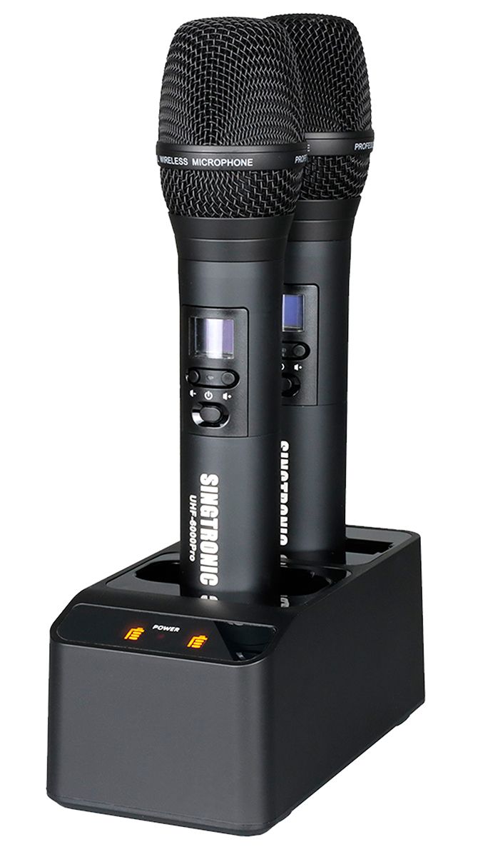 Singtronic UHF-6000Pro Professional Rechargeable Digital True Diversity Wireless Microphone System