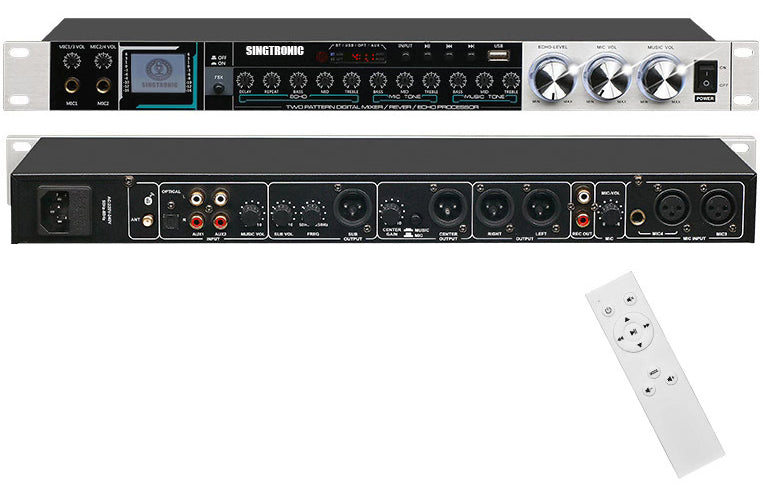 Singtronic Youtube Karaoke System 3000W Built in Optical, Bluetooth, Echo, Anti-feedback mics.