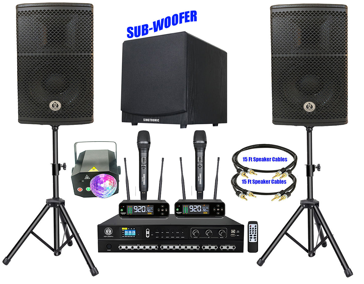 Singtroinc Complete Professional Karaoke System Built in Anti-Feedback