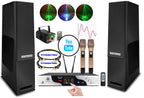 Singtronic Complete Professional 5000W Karaoke System Select Songs by Iphone & Android Tablet
