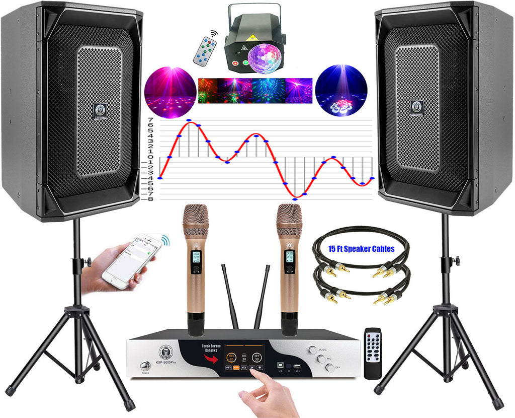 Singtronic Complete Karaoke System 5000W Youtube Songs by Iphone and Android