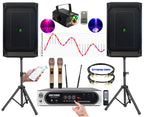 Singtronic Complete 6000W Karaoke System with Digital Touch Screen & Anti-feedback