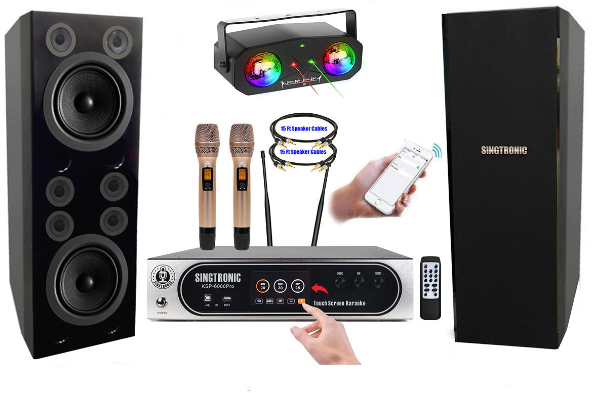 Singtronic 6000W Digital Karaoke System with Digital Touch Screen & Anti-feedback