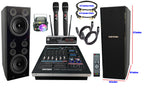 Professional Complete 6000W Youtube Karaoke System, Built in HDMI-Arc, Optical, EQ, Recording, Bluetooth
