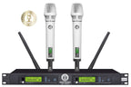 Singtronic UHF-4000Pro-White Professional Digital Dual PLL Wireless Microphone System