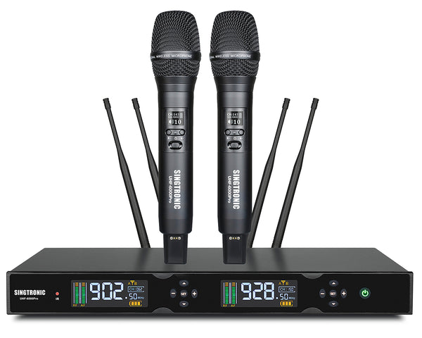 Singtronic UHF-6000Pro Professional Rechargeable Digital True Diversity Wireless Microphone System